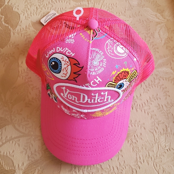 Von Dutch Trucker Flying Eyeball Jax/ Pink